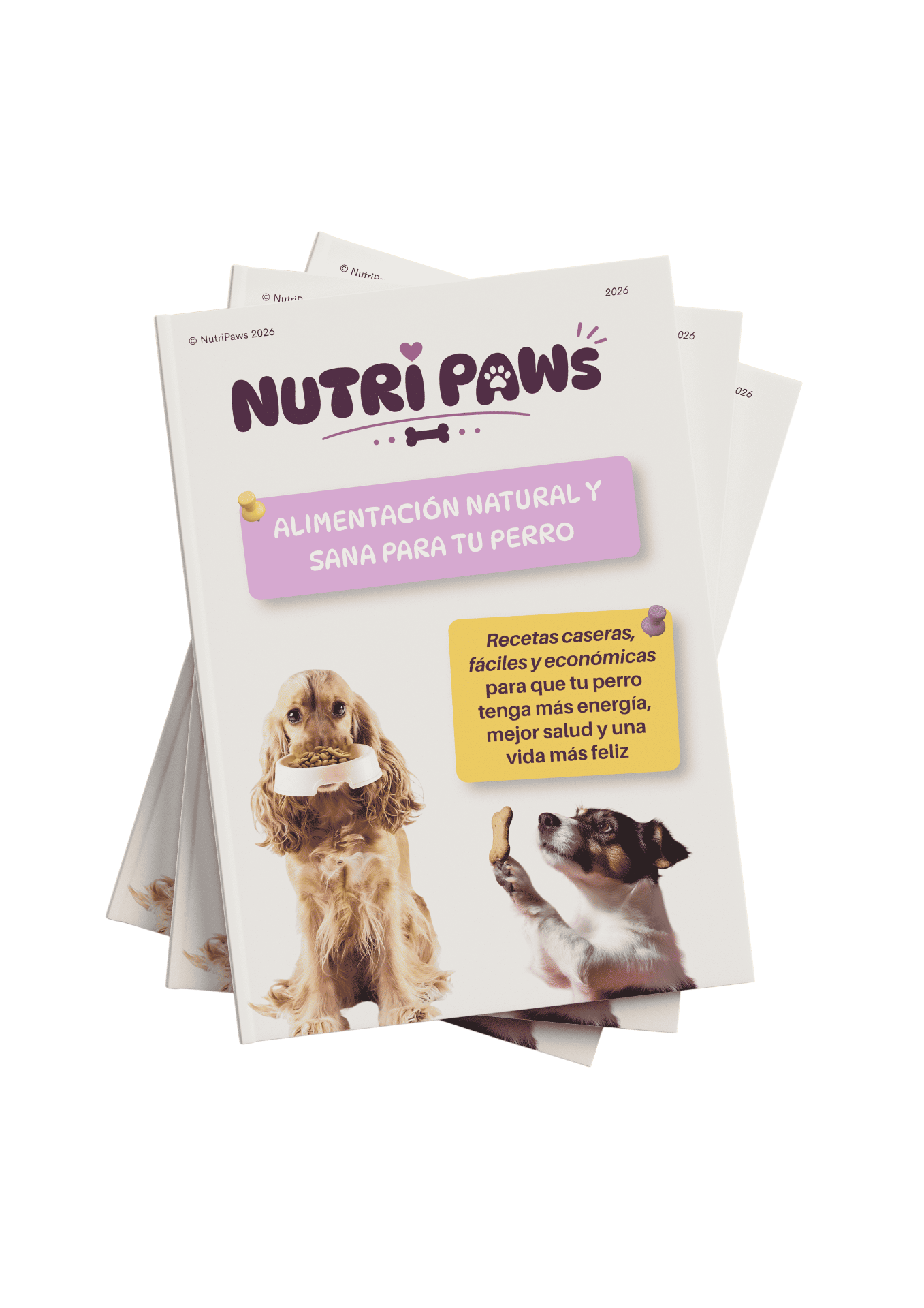 Portada del ebook NutriPaws — Alimentación natural y sana para tu perro